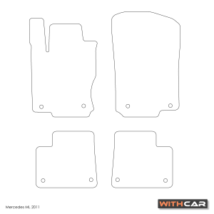 Tekstilni tepisi za Mercedes ML W166